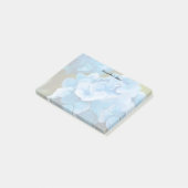 Blaue Hortensien-Post-it-Notizen Post-it Klebezettel (angewinkelt)
