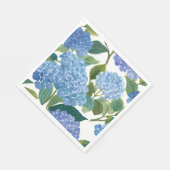 Blaue Hortensien | Schöner blühender Busch Serviette (Ecke)