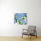 Blaue Hortensien | Schöner blühender Busch Wandteppich (Beispiel (Horizontal))