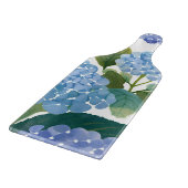 Blaue Hortensien | Schöner Blütenstrauch Schneidebrett (Ecke)