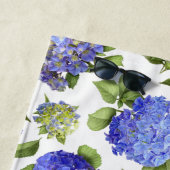 Blaue Hortensien Strandtuch (Beispiel)