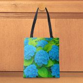 Blaue Hortensien-Tragetasche Tasche
