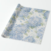 Blaue Hortensienblüten Geschenkpapier (Ungerollt)