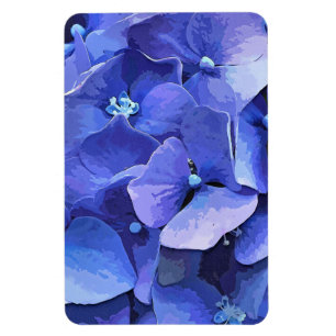 BLAUE HORTENSIENBLÜTEN MAGNET
