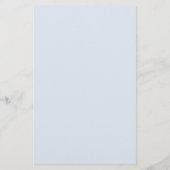 Blaue Hortensienbogen-Rand-Hochzeitspapiermenü Flyer (Hinten)