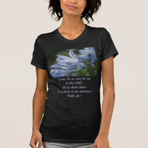 Blaue Hosta-Trompeten T-Shirt