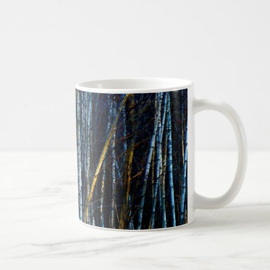 Blaue Hügel-Birken Kaffeetasse (Rechts)