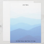 Blaue Hügel Briefbogen (Vorne/Hinten)