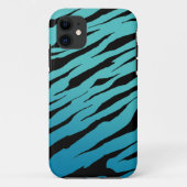 Blaue Hüllen des Tiger-Streifen-iPhone5/5S (Rückseite)