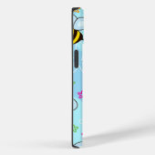 Blaue Hummeln Sterne | iPhone 14 Case-Mate Hülle (Rückseite / Rechts)