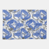 Blaue Hummer an der Küste Geschirrtuch (Horizontal)