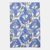 Blaue Hummer an der Küste Geschirrtuch (Vertikal)