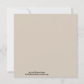 Blaue Hummerlinie Zeichnend auf Sandy Beach Tan Co Karte (Rückseite)