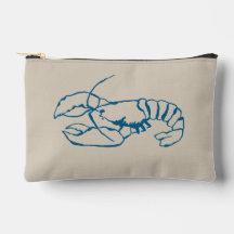 Blaue Hummerlinie Zeichnend auf Sandy Beach Tan Co