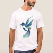 Blaue Hummingvögel T-Shirt (Vorderseite)
