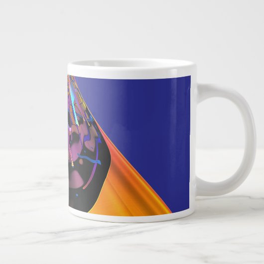 Blaue Hunde Jumbo-Tasse (Rechts)