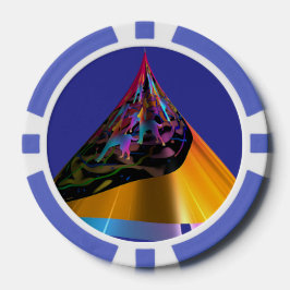 Blaue Hunde Pokerchips