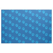 Blaue Hundetatzen-Drucke Stoff (Fat Quarter (45,7 x 55,9 cm))
