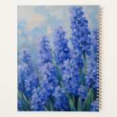 Blaue Hyazinthen Florale Spiralbindung Botanisch Planer (Rückseite)