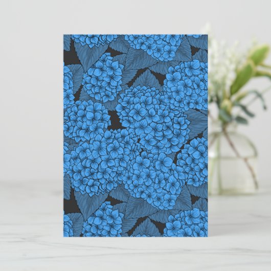 Blaue Hydrangea (Stehend Vorderseite)