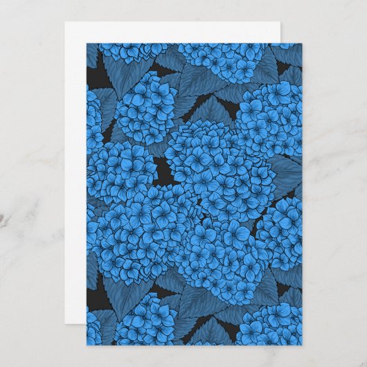 Blaue Hydrangea (Vorne/Hinten)