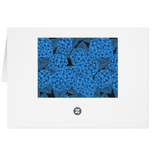 Blaue Hydrangea (Rückseite Horizontal)