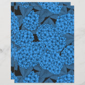 Blaue Hydrangea (Vorne/Hinten)