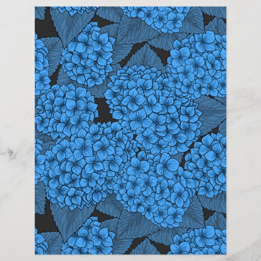Blaue Hydrangea (Vorderseite)