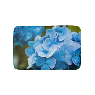 Blaue Hydrangea-Blume Badmatte Badematte