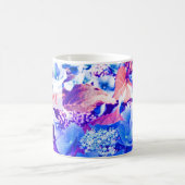 Blaue Hydrangea-Blume für Mutter-Tag Kaffeetasse (Mittel)