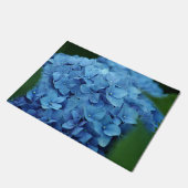 Blaue Hydrangea-Blume Fußmatte (Schrägansicht)