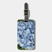 Blaue Hydrangea-Blume Gepäckanhänger (Vorderseite vertikal)