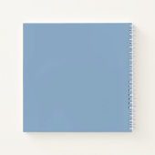 Blaue Hydrangea Blume Hochzeit Gästebuch Notizblock (Rückseite)