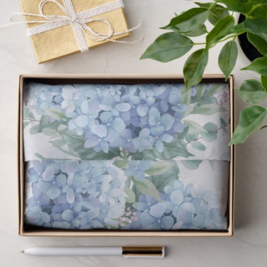 Blaue Hydrangea-Blume Seidenpapier (Geschenk)