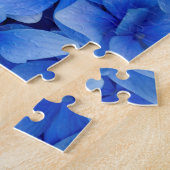 Blaue Hydrangea-Blumen Puzzle (Seite)