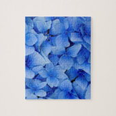 Blaue Hydrangea-Blumen Puzzle (Vertikal)
