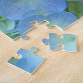 Blaue Hydrangea-Blumenpuzzlespiele Blumengarten Puzzle (Seite)