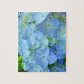 Blaue Hydrangea-Blumenpuzzlespiele Blumengarten Puzzle (Vertikal)