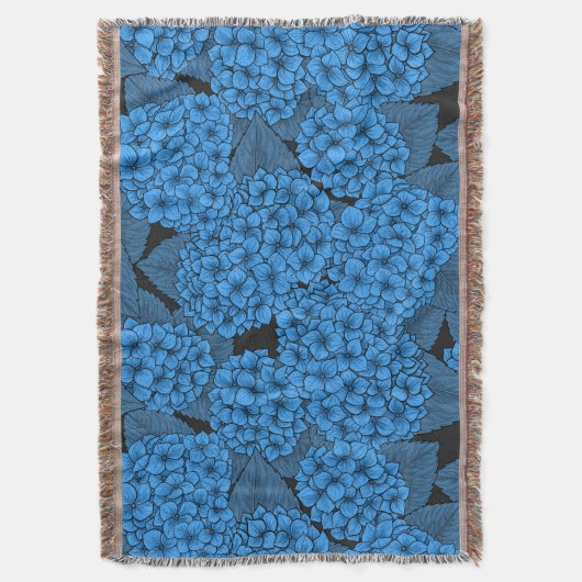 Blaue Hydrangea Decke (Vorderseite Vertikal)