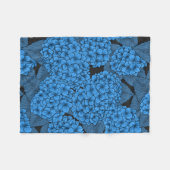 Blaue Hydrangea Fleecedecke (Vorderseite (Horizontal))