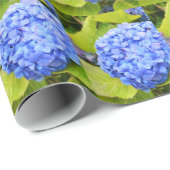 Blaue Hydrangea Geschenkpapier (Rolleneckpunkt)