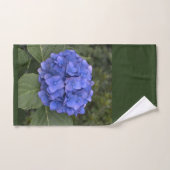 Blaue Hydrangea-grüne Blätter Badhandtuch Set (Handtuch)