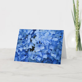 Blaue Hydrangea-Gruß-Karte Karte