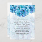 Blaue Hydrangea Hochzeit Einladungen Hydrangea3 (Vorne/Hinten)