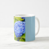 Blaue Hydrangea Kaffeetasse (VorderseiteRechts)