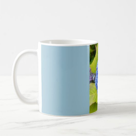 Blaue Hydrangea Kaffeetasse (Links)