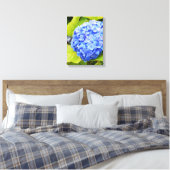 Blaue Hydrangea Leinwanddruck (Insitu (Schlafzimmer))