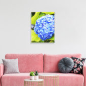 Blaue Hydrangea Leinwanddruck (Insitu (Wohnzimmer))