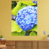 Blaue Hydrangea Leinwanddruck (Insitu (Wohnzimmer))