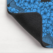 Blaue Hydrangea Mousepad (Ecke)